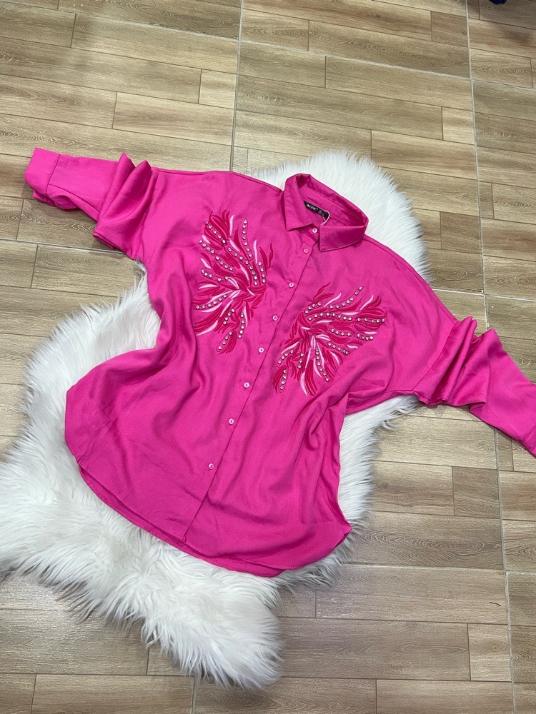 chemise rose très chic