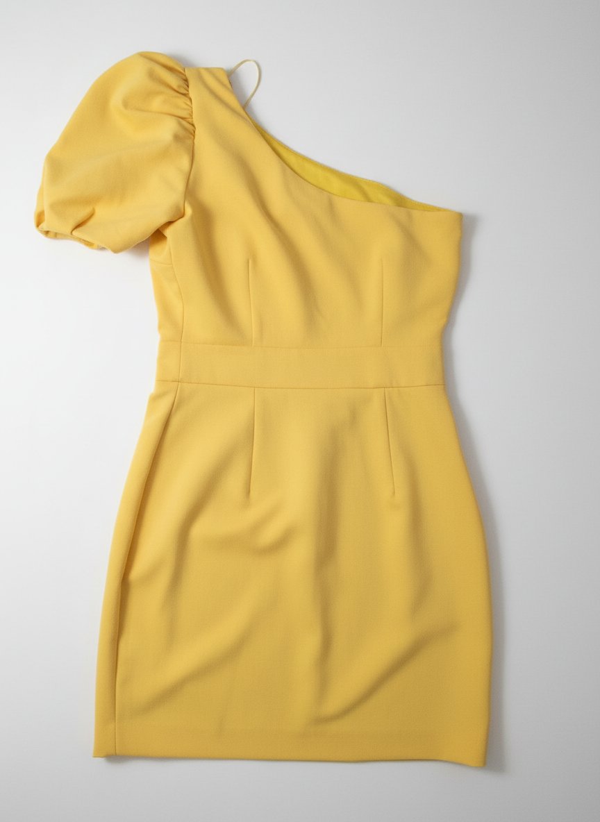 Robe midi jaune 