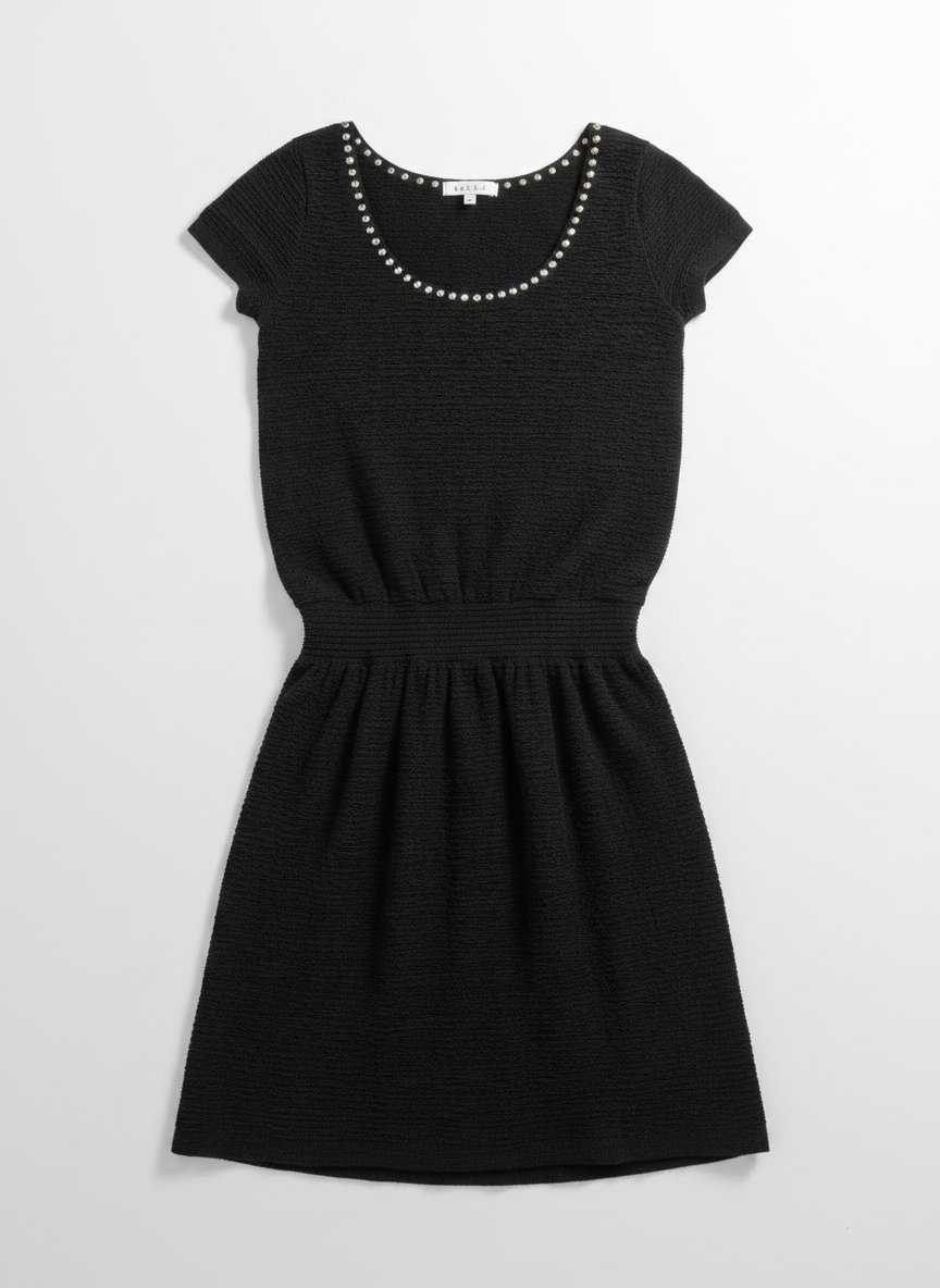 Robe noire clouté