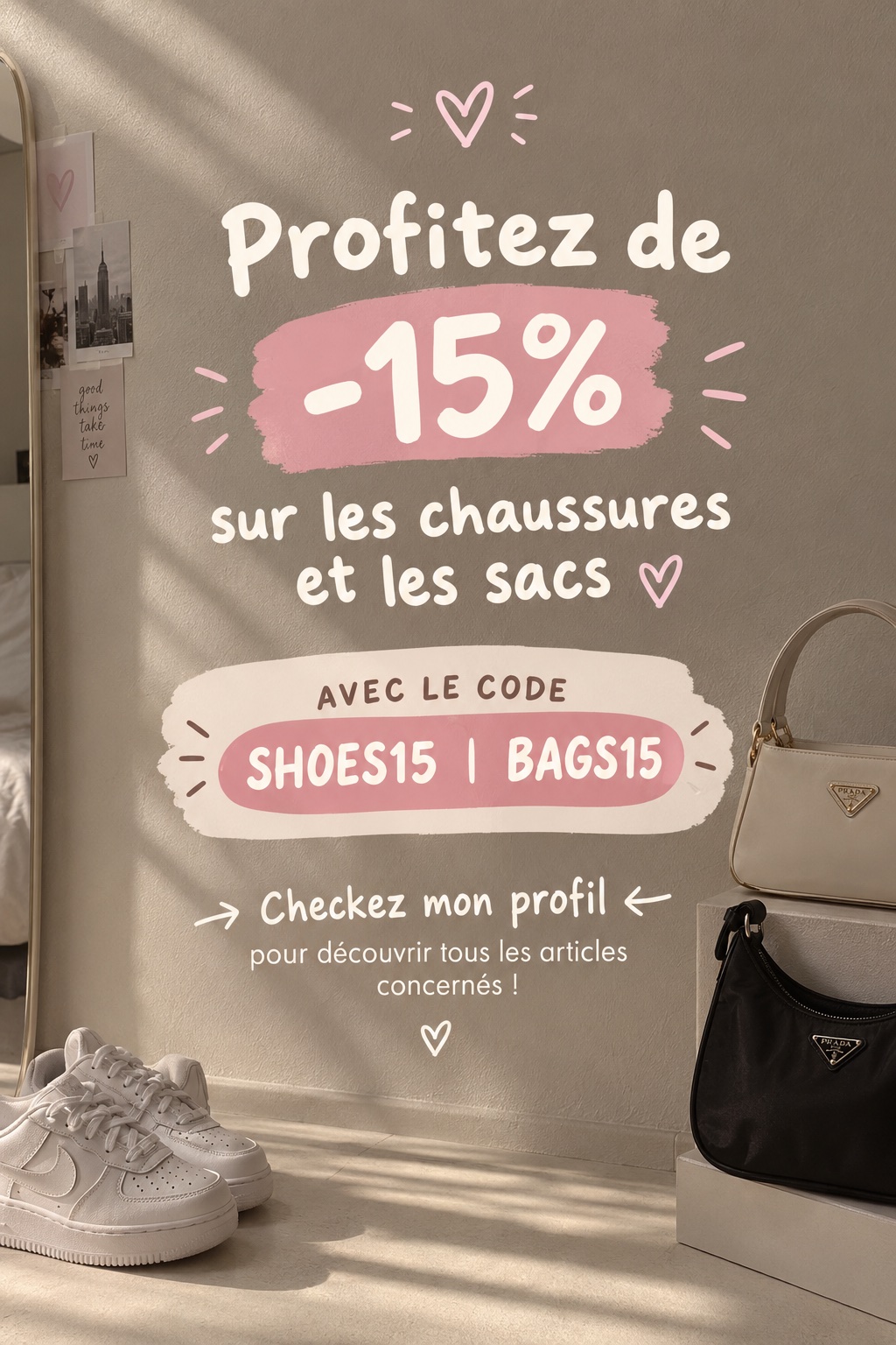 Profitez ! 🥰👟👜
