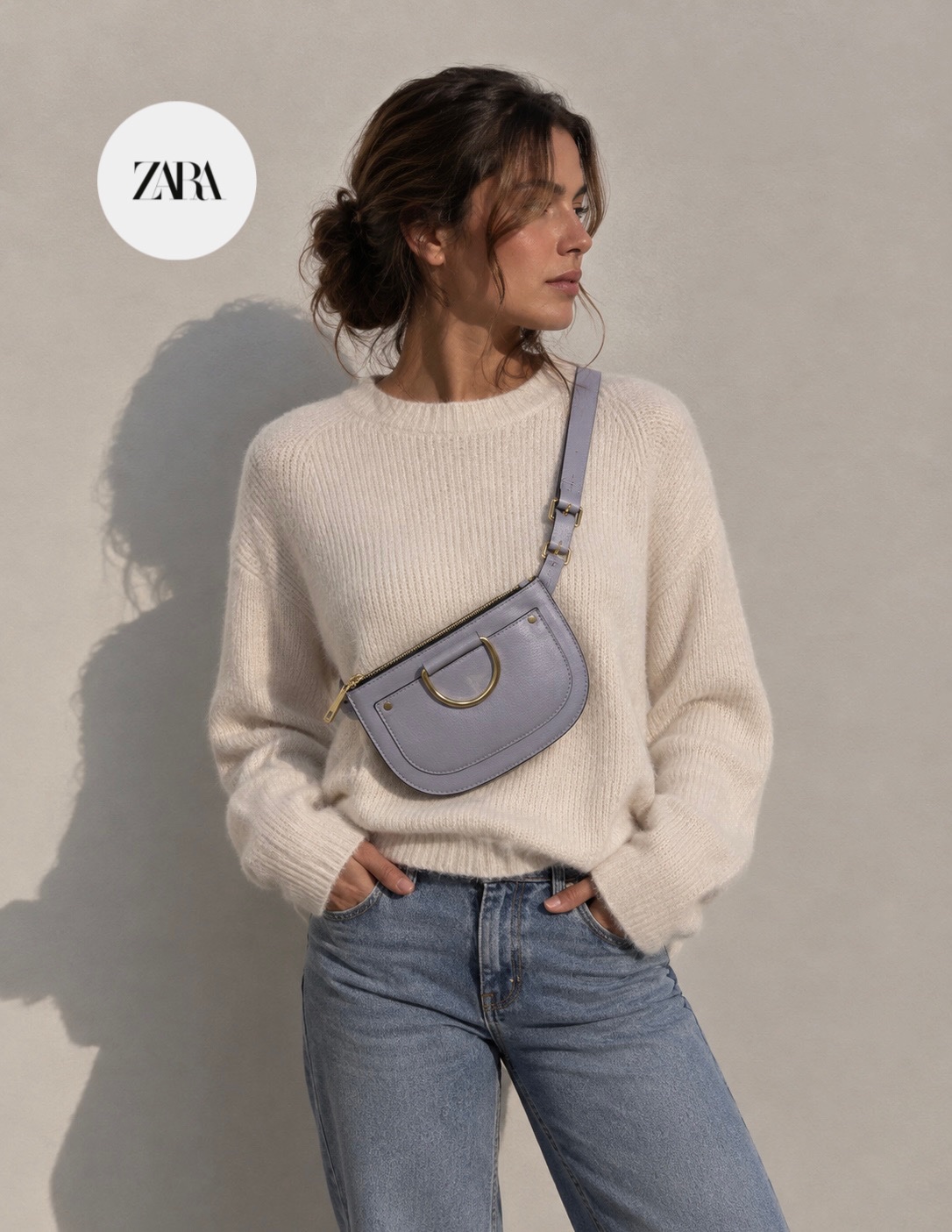 Sac banane bleu ciel 🩵💜 Profitez du code promo 🎁