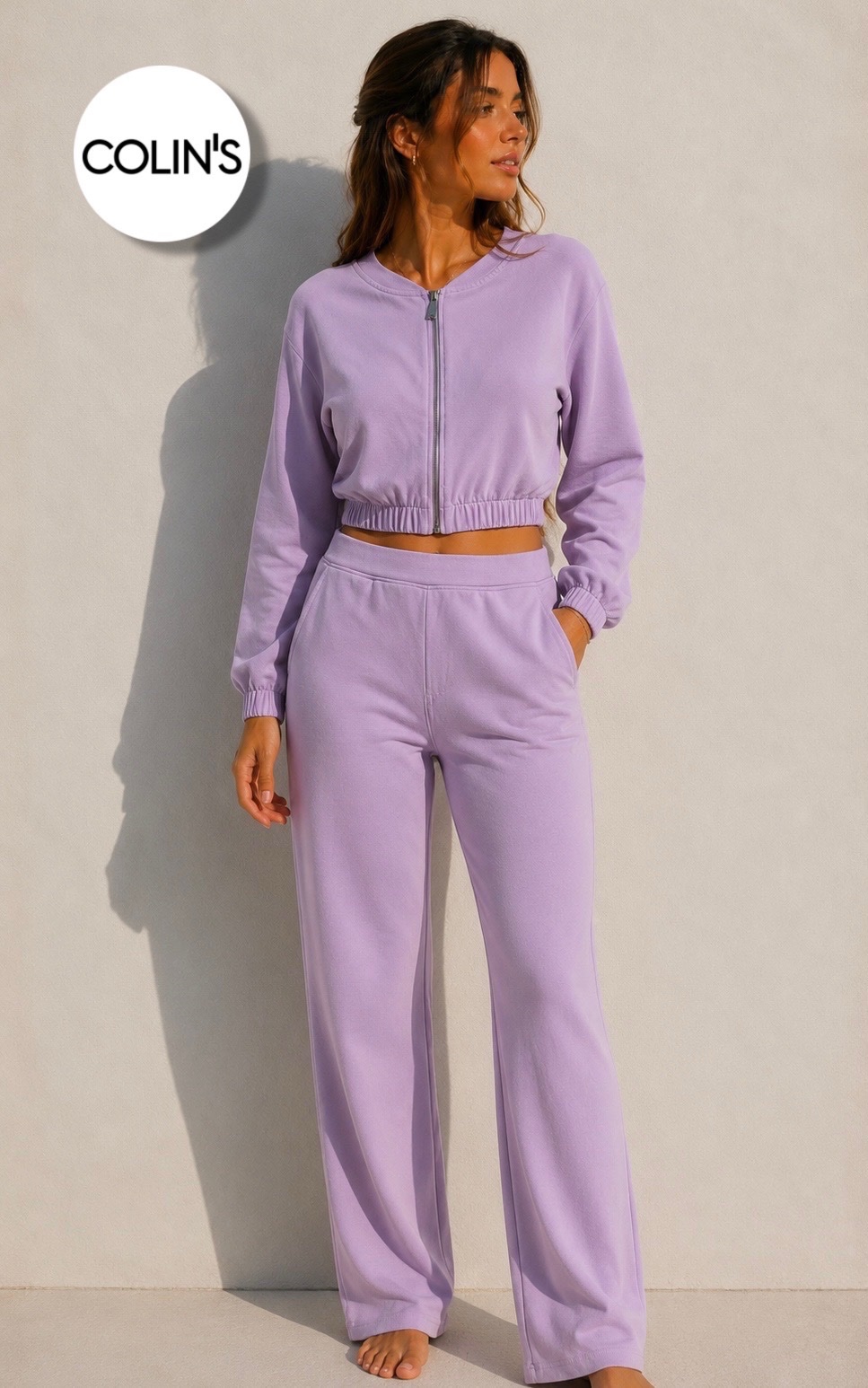     Ensemble jogging chic violet