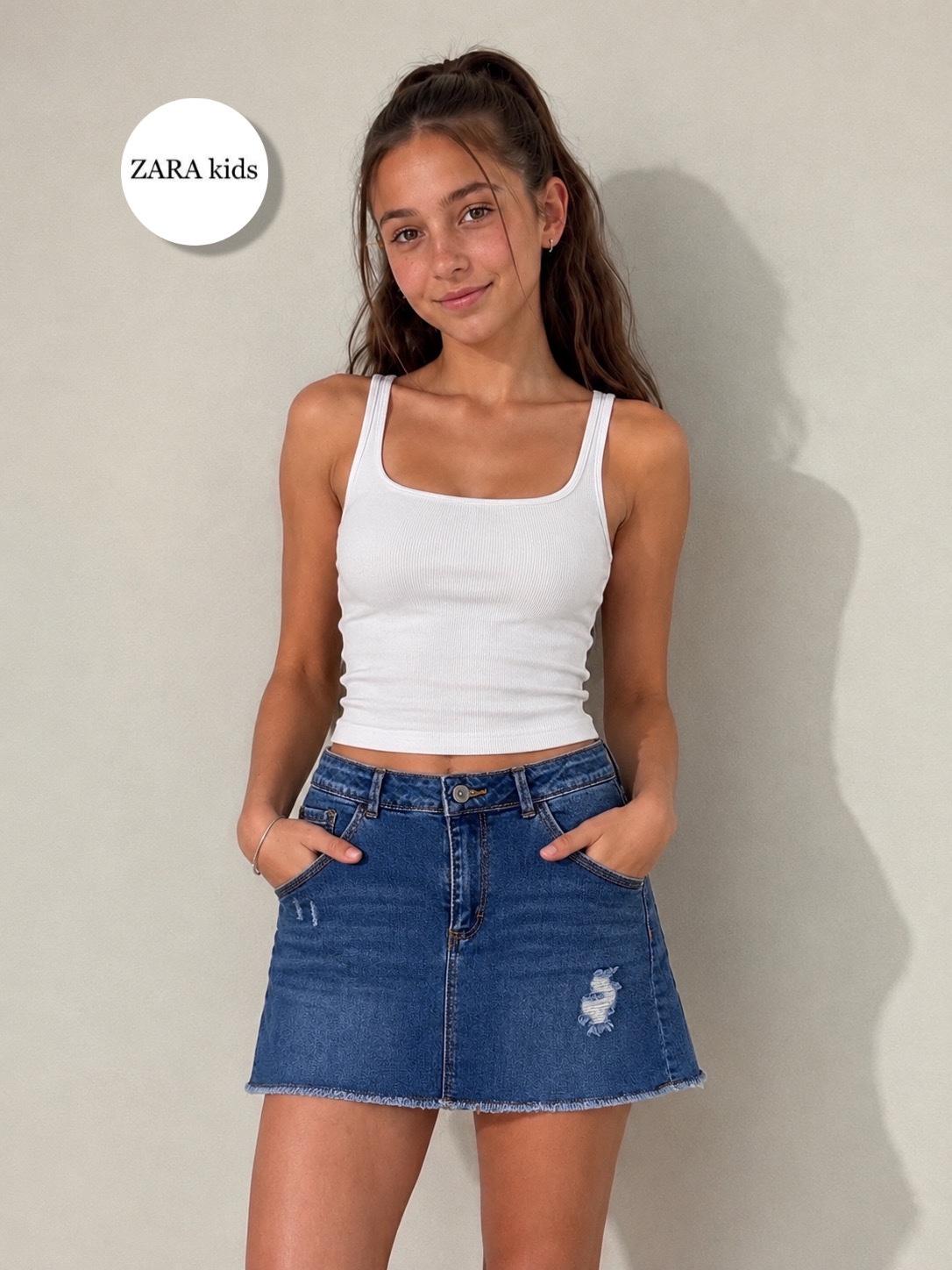 Jupe en jean bleue 💙