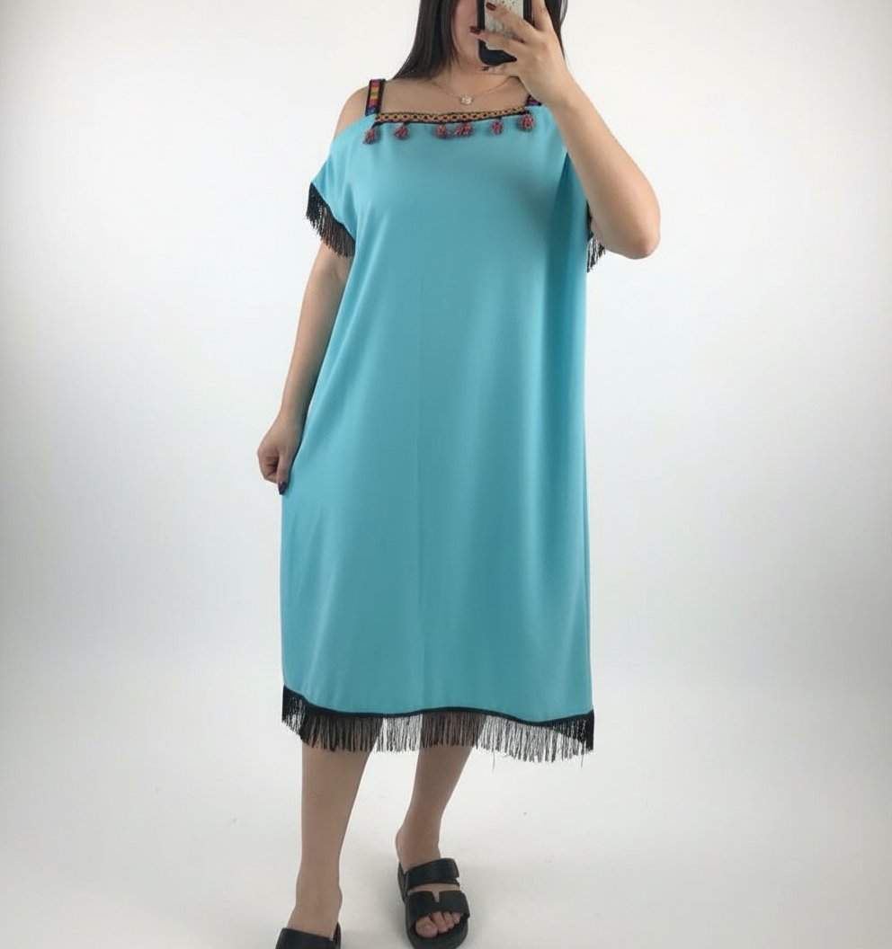 Roba traditionnel en bleu 