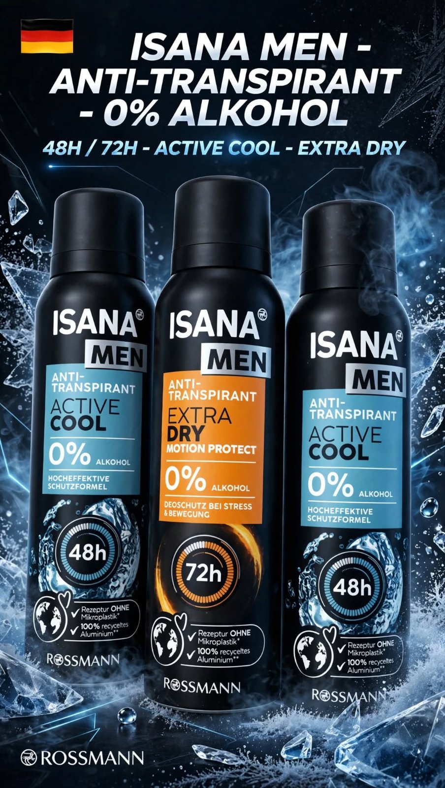 ISANA Men deodorant المانيا أصلي 