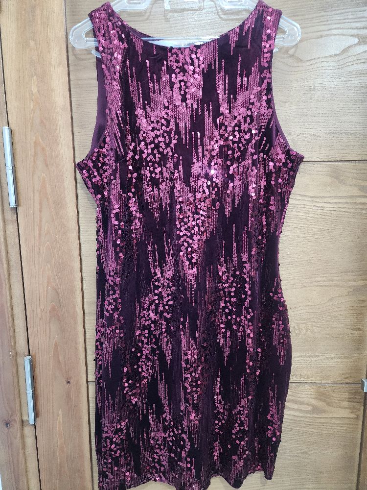 Robe effet velours bergandi