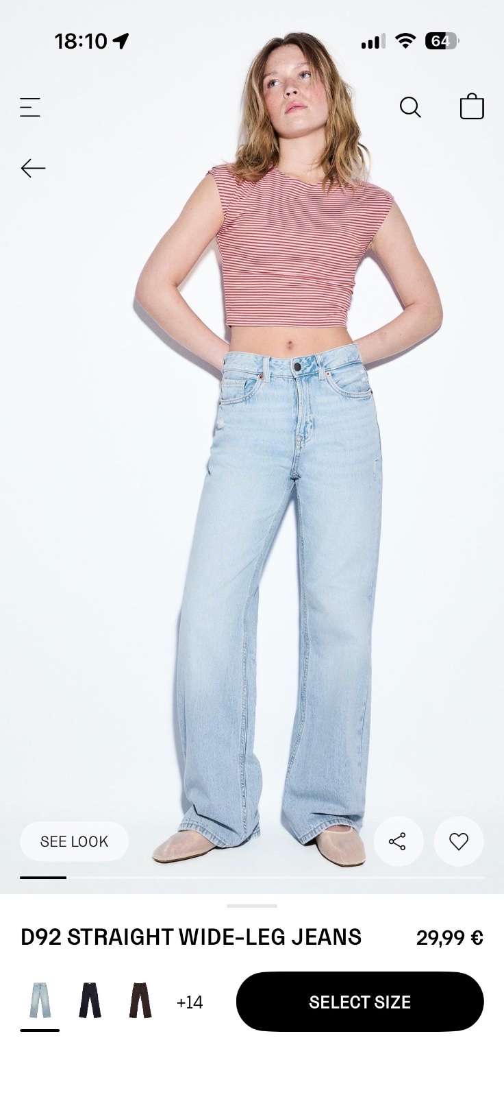 Wide leg jean