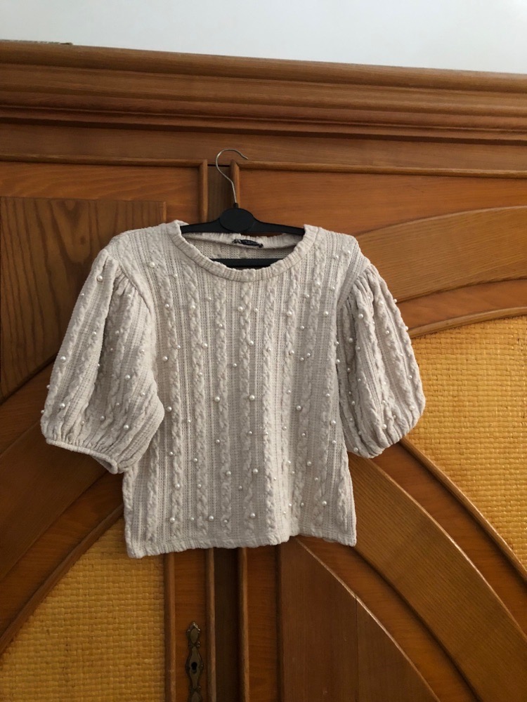 ZARA CABLE-KNIT SWEATER