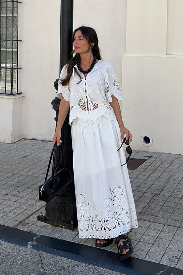 Ensemble broderie anglaise