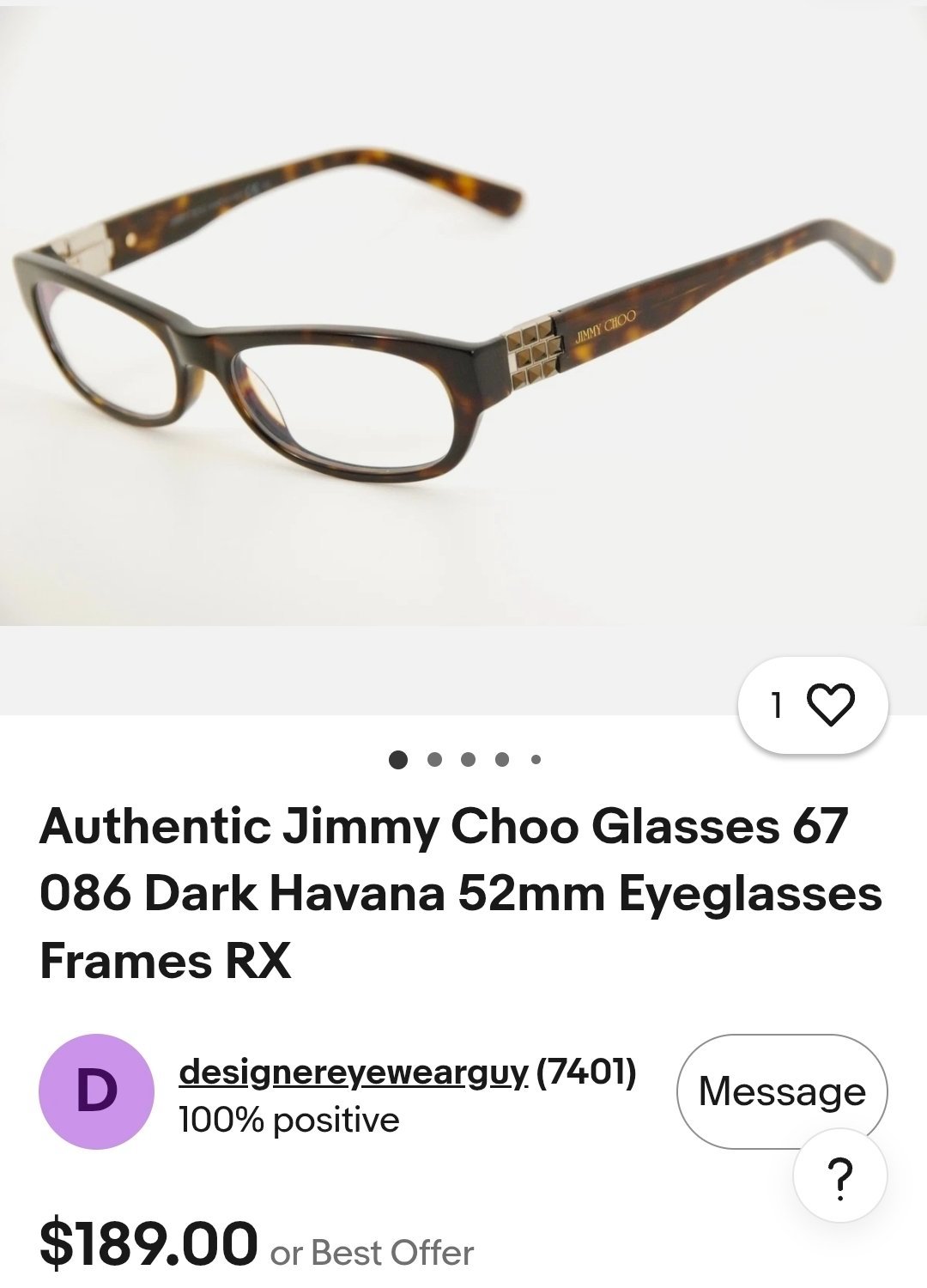 Cadre pr lunettes de chez Jimmy choo prix forsaaaa