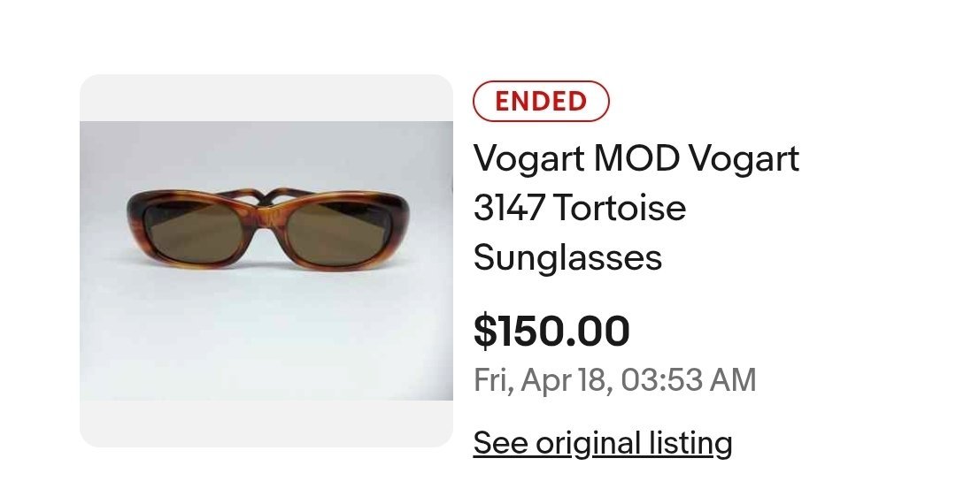 Des lunettes VOGART 