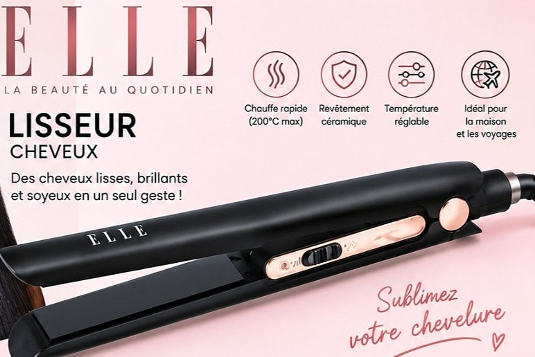 Lisseur cheveux ELLER_ neuf non utilisé 