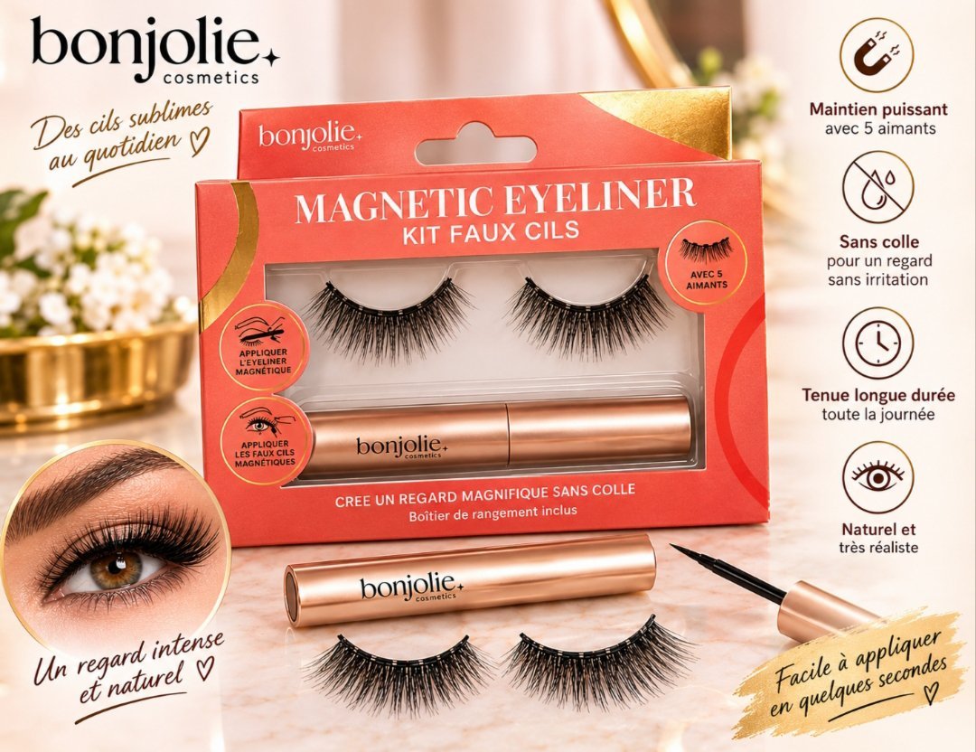 Kit faux cils magnétiques réutilisables importés de l'Allemagne 🇩🇪