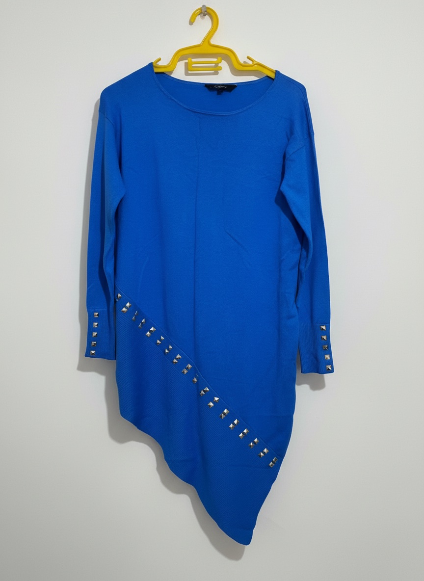 Pull long Bleu