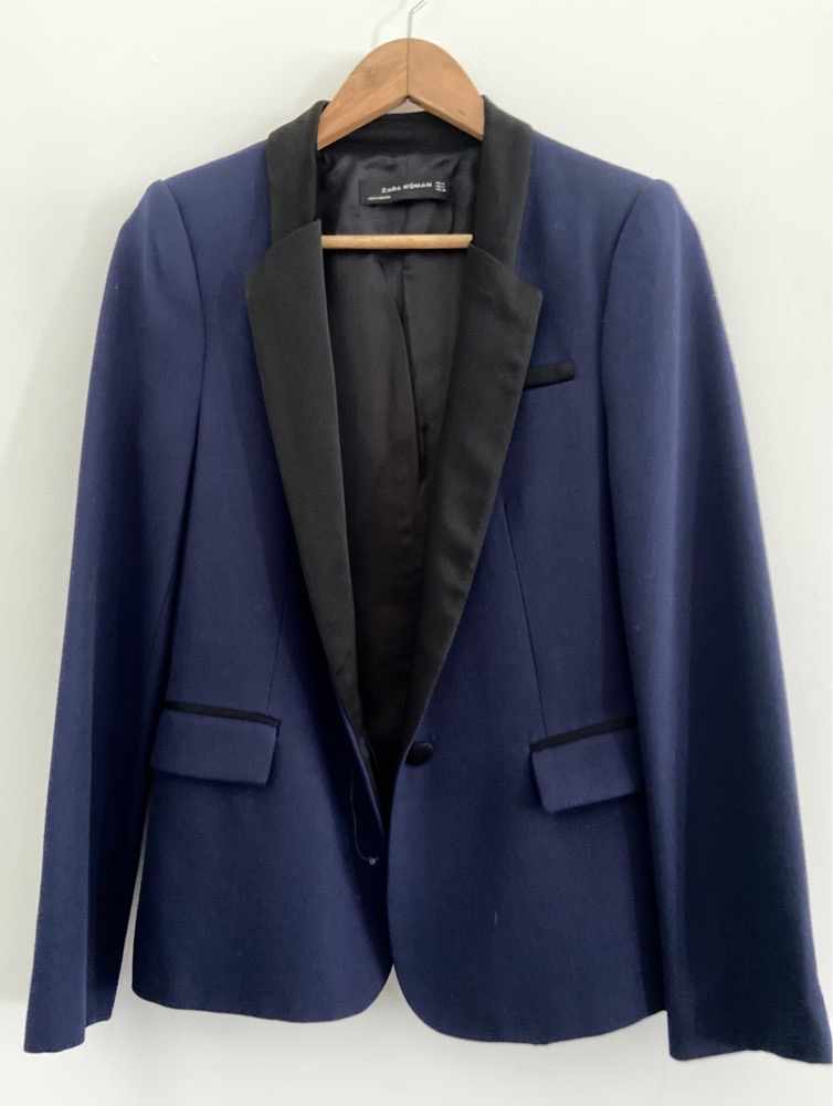 Tailleur pantalon habillé bleu nuit