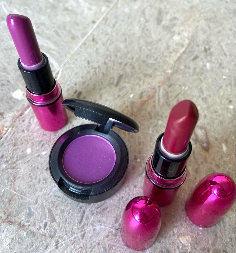 Mascara+Fard yeux+2 mini rouge a levres Mac