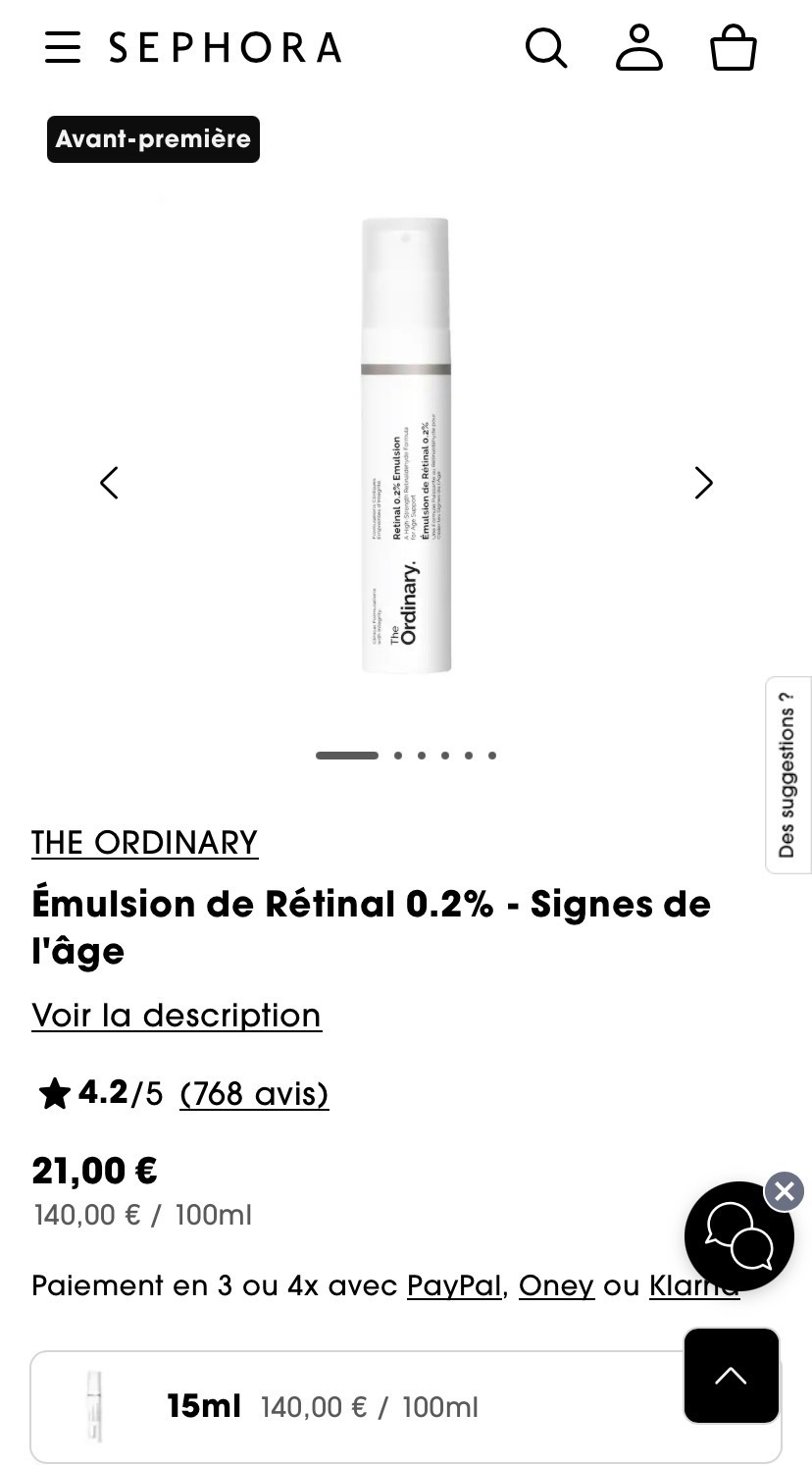 The ordinary Retinal emulsion