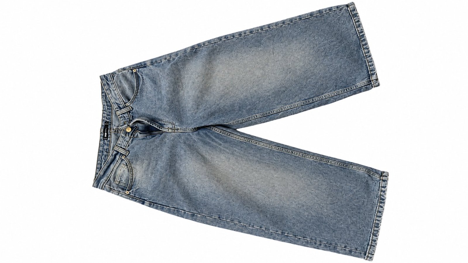 Cropped wide leg jeans 