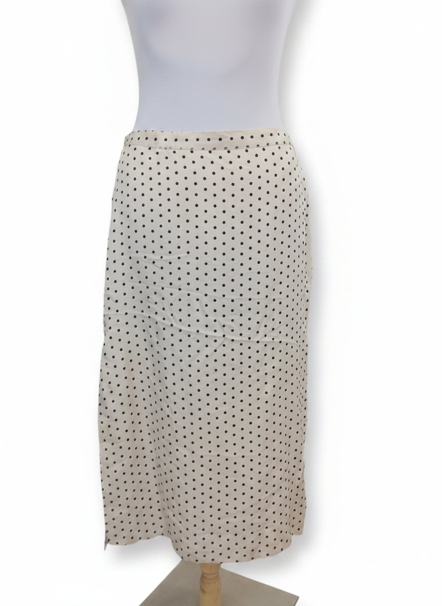 Jupe en viscose avec deux fentes 