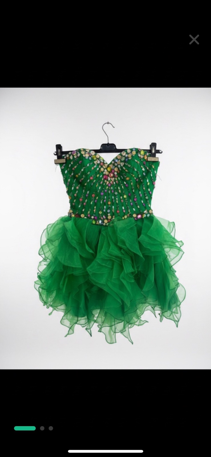 Robe soirée verte