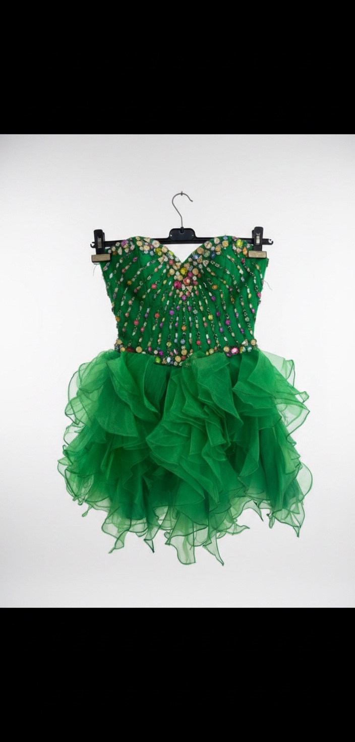 Robe soiree verte