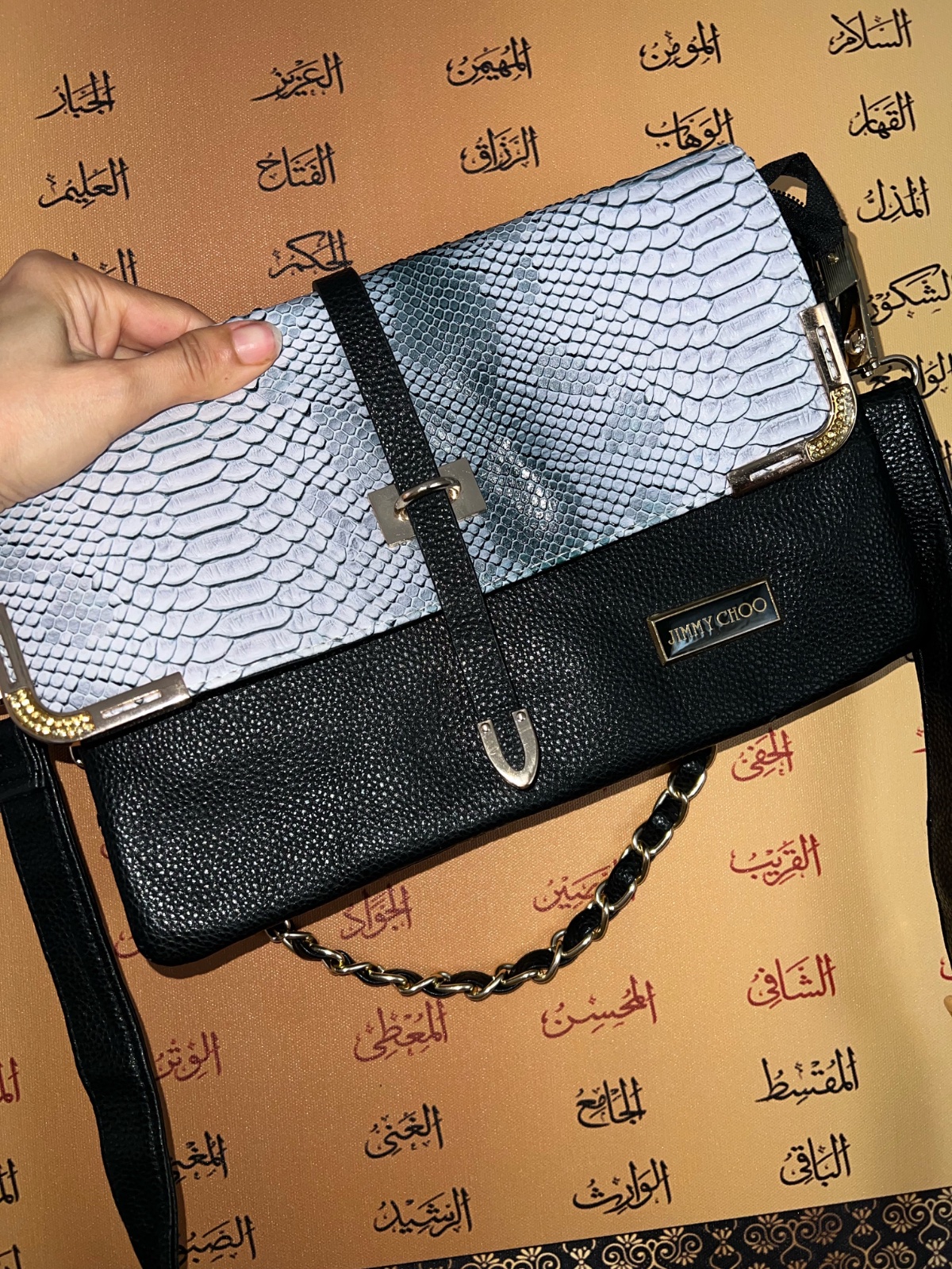 Sac cuir jimmy choo authentique