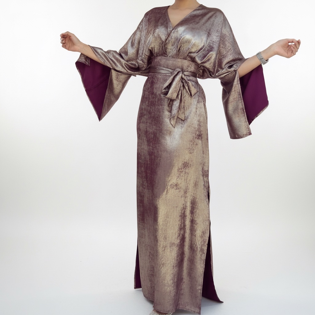 Robe soiree double couleur taille standard