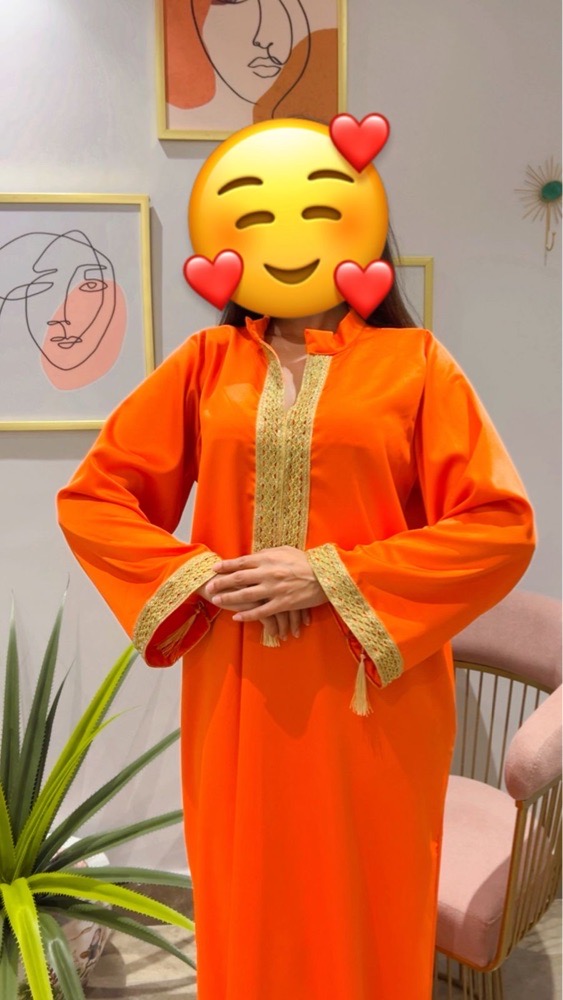 Robe jebba orangé