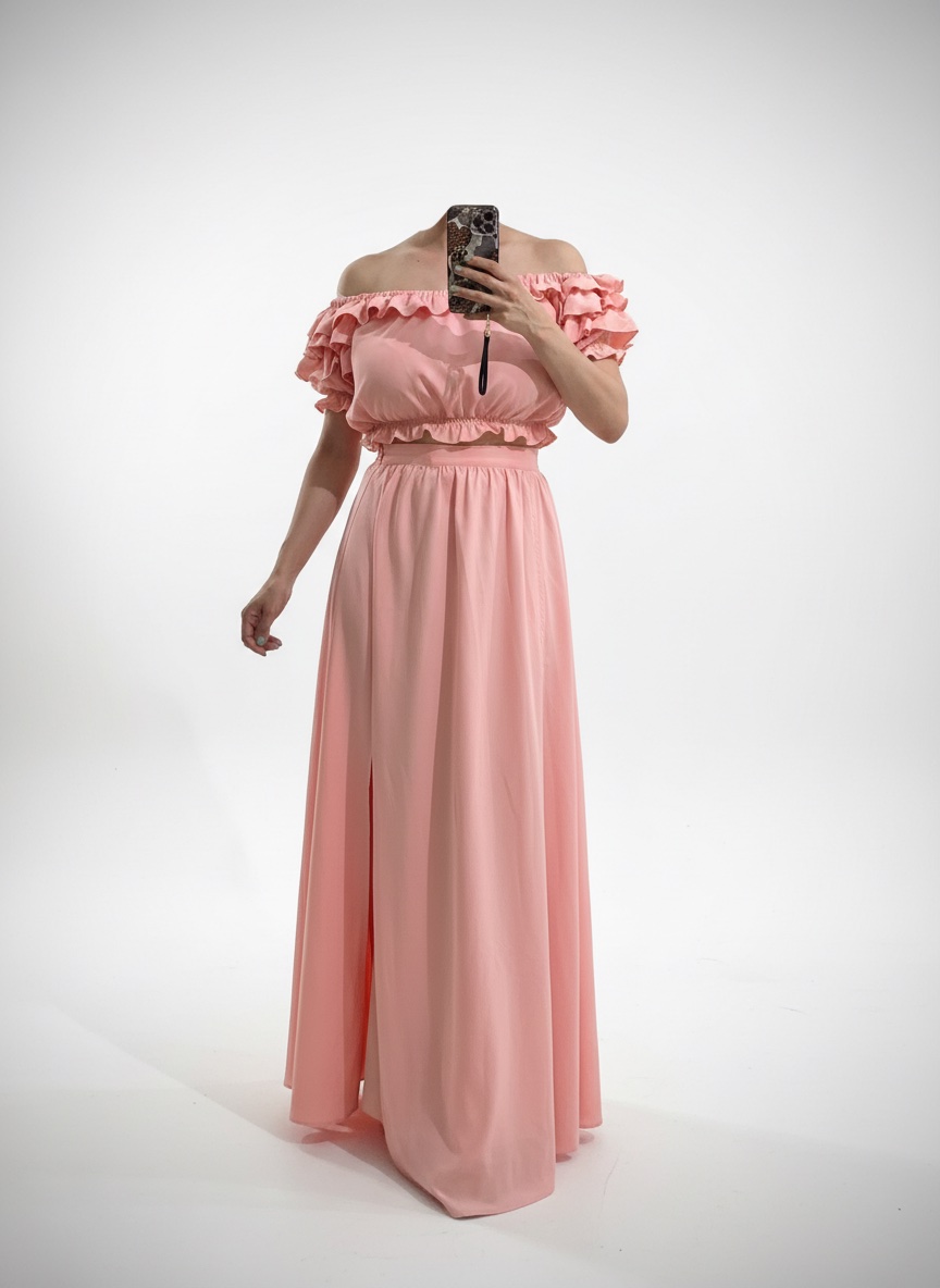 Set Maia creation rose/saumon taille s/m