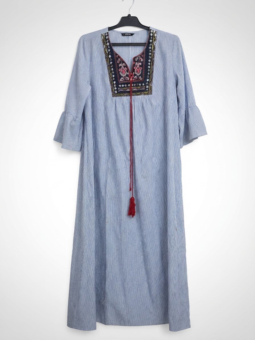 Robe rayée bleu 💙