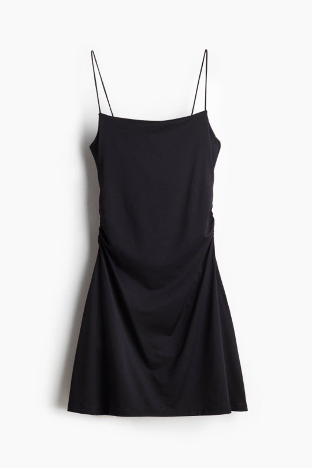 Black dress with open back
