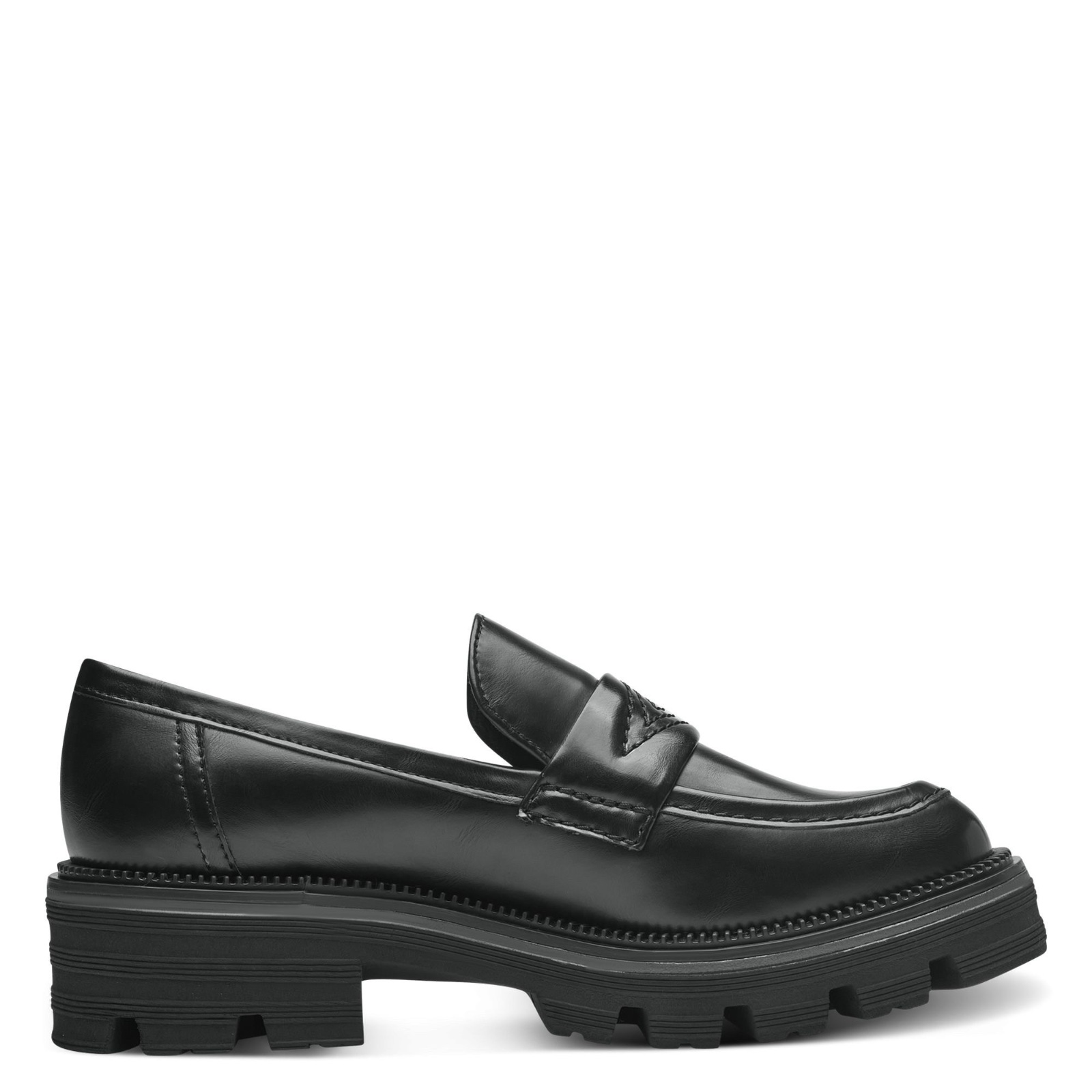 Black comfort loafers from the brand P Soft