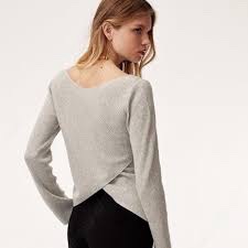 Zara ribbed boat-neck sweater