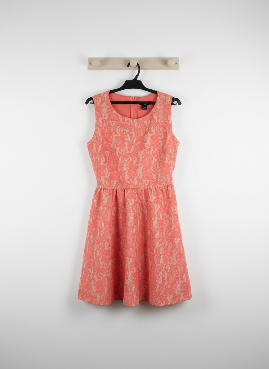 Robe rose florale H&M