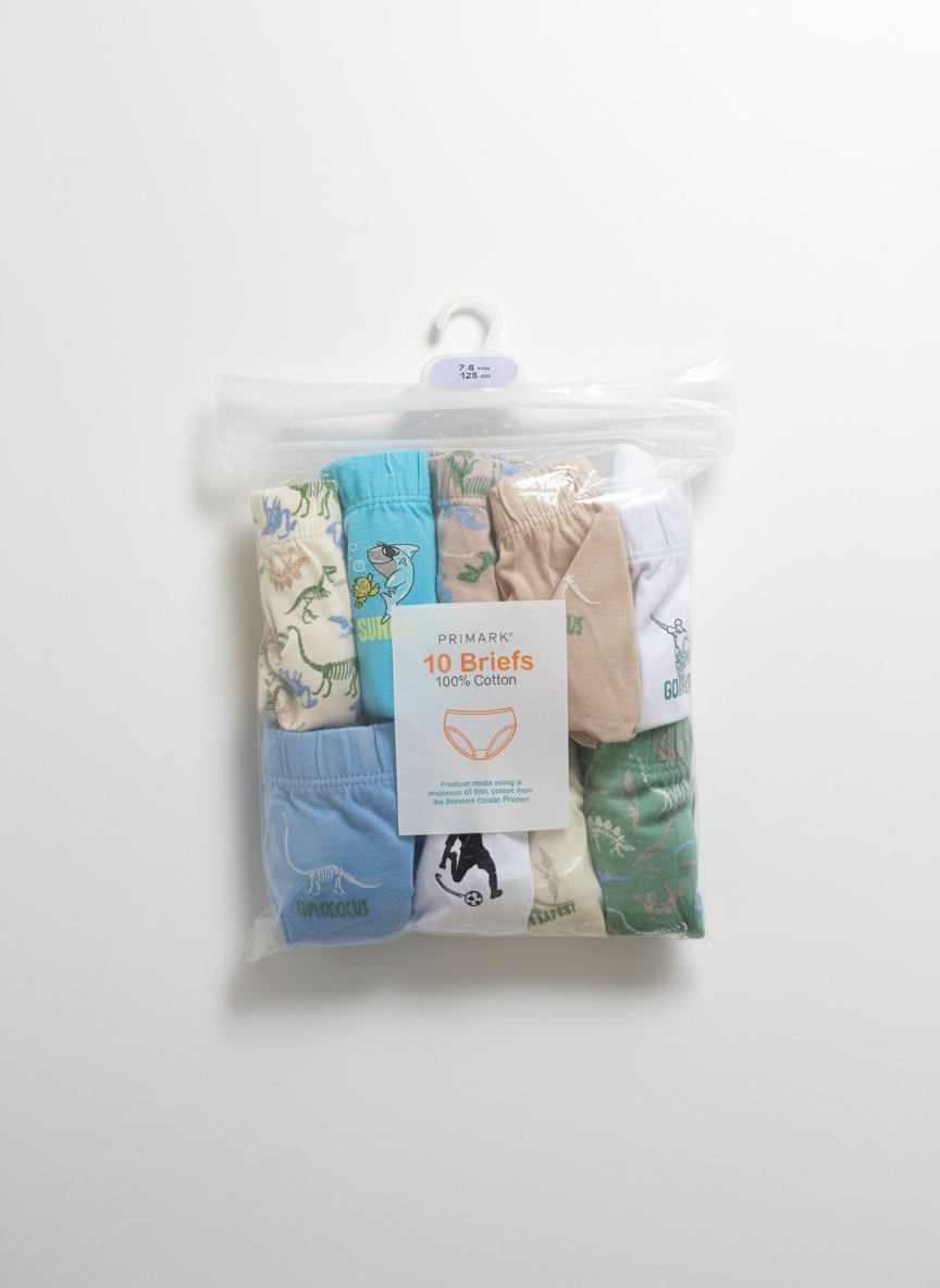 Lot de 9 slips garçon 7-8 ans