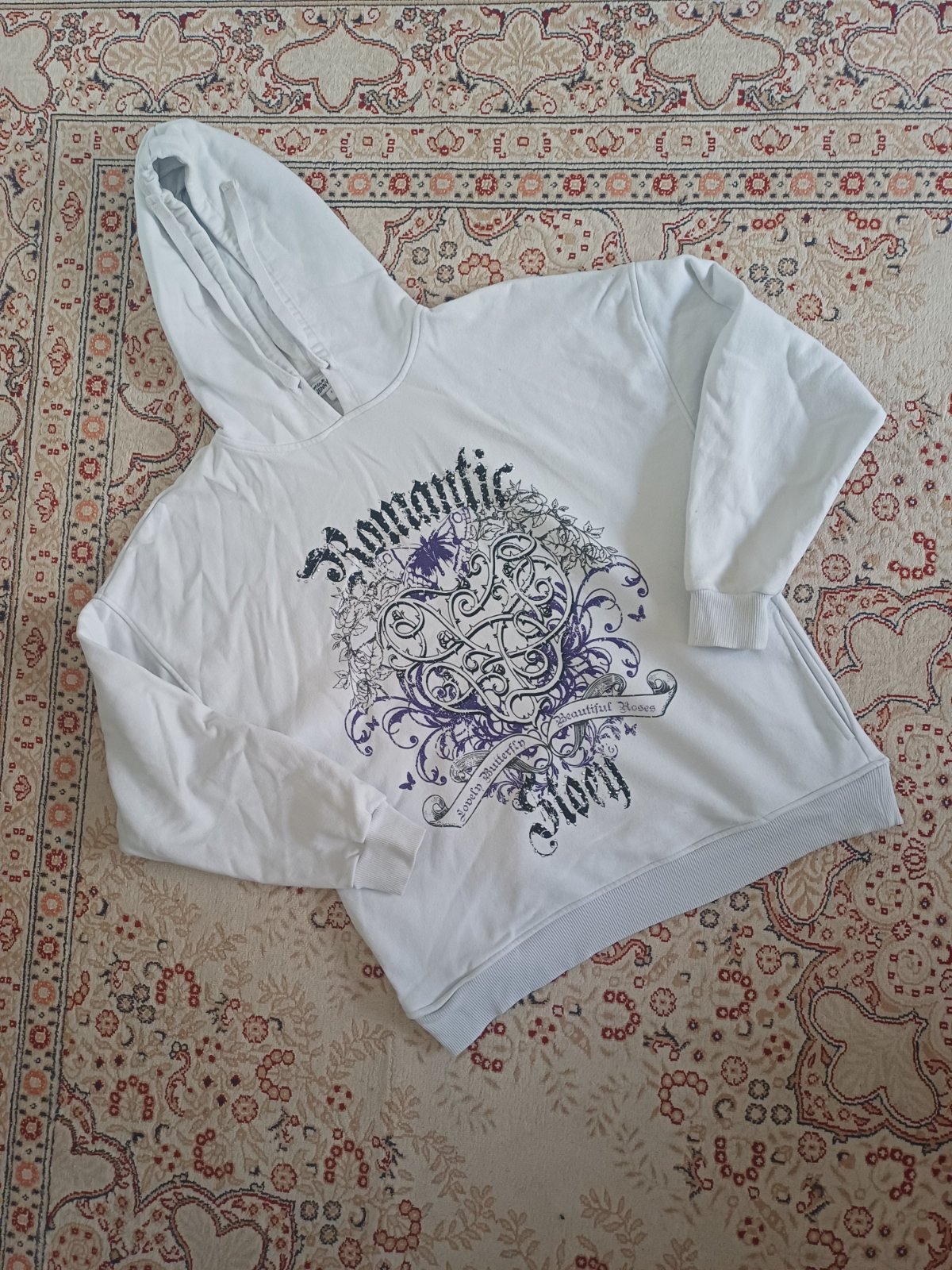 Hoodie blanc oversize taille s