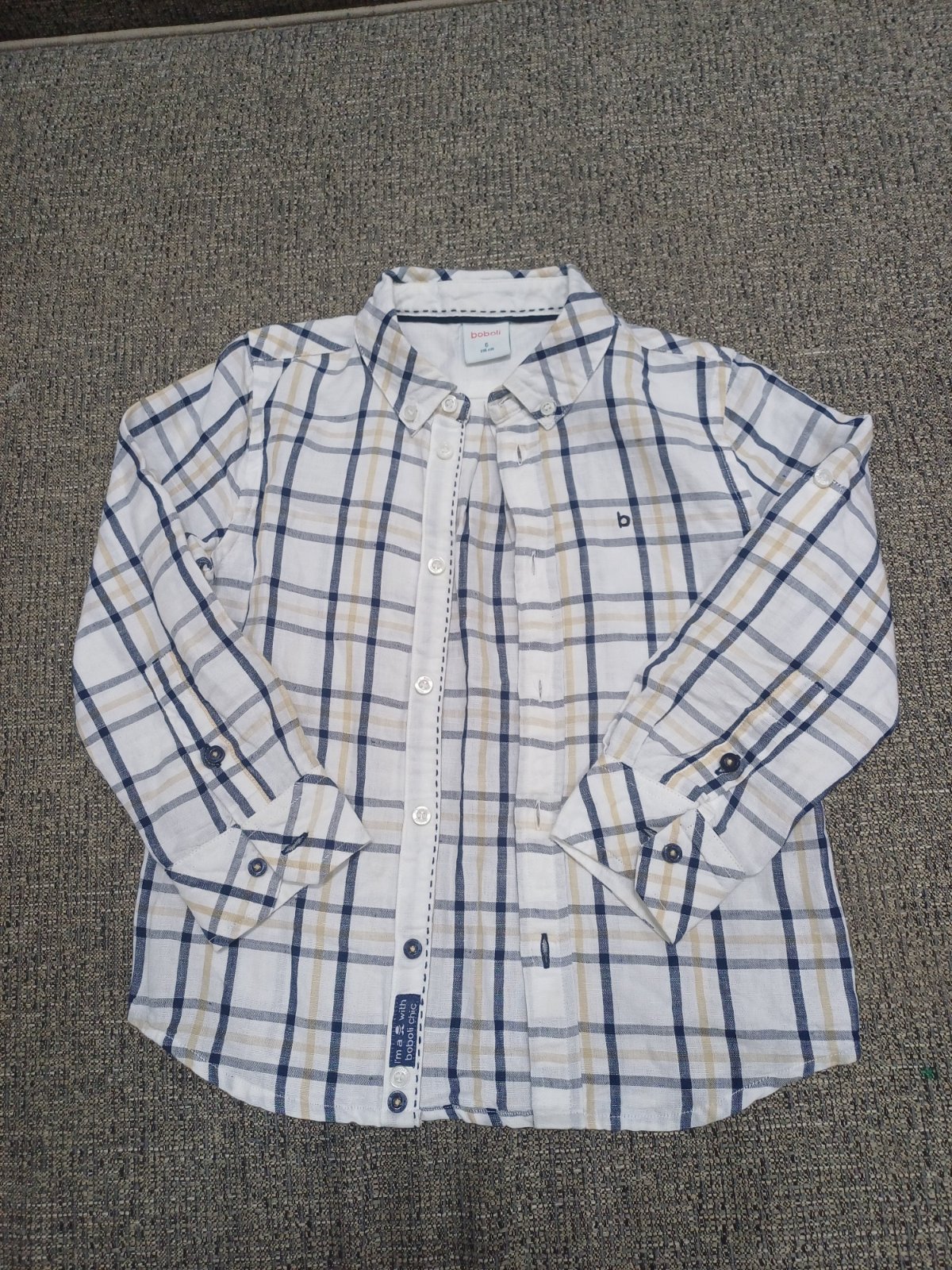 Chemise aven manche boboli pour garçon 6 ans