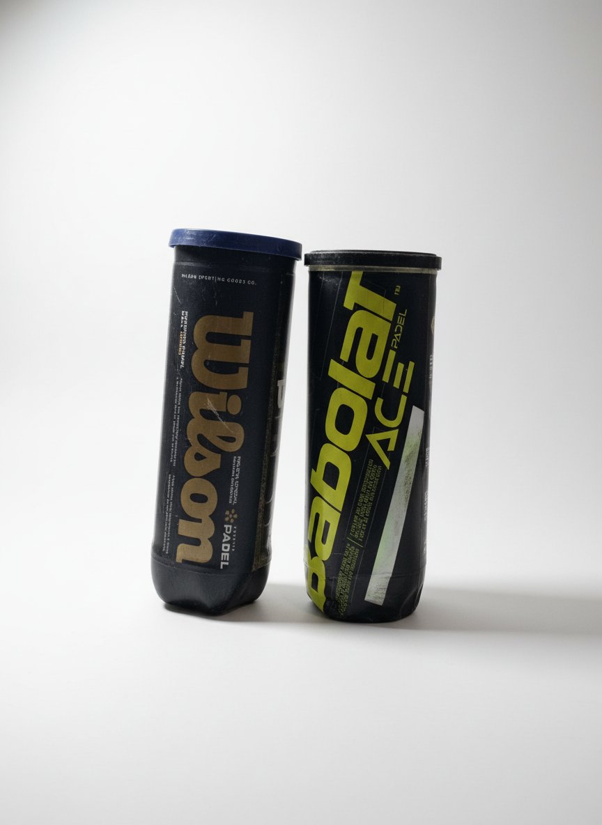 Lot de 2 tubes de balles de Padel (Wilson & Babolat)