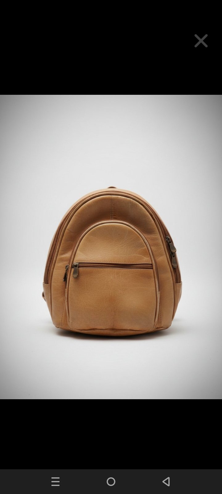 Sac à dos vintage en cuir véritable 