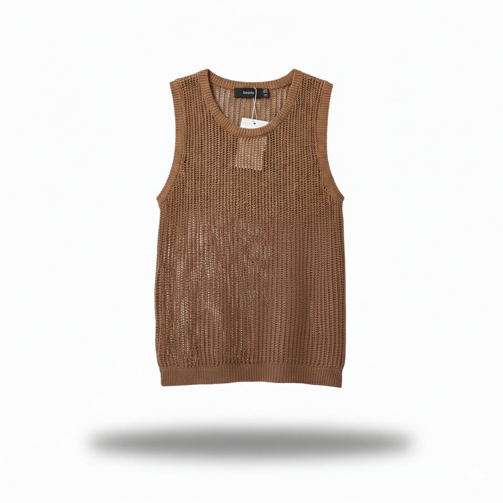 Débardeur en maille filet