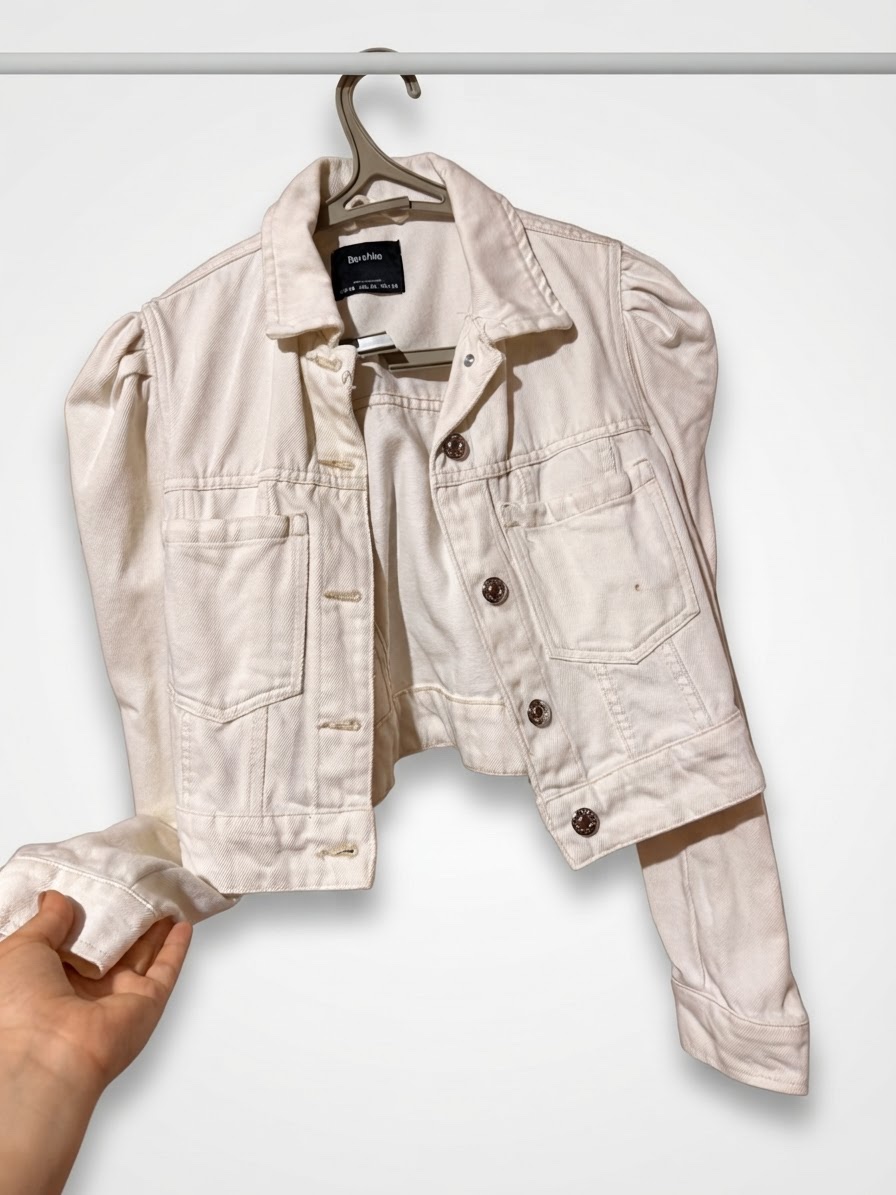 Veste djean blanc
