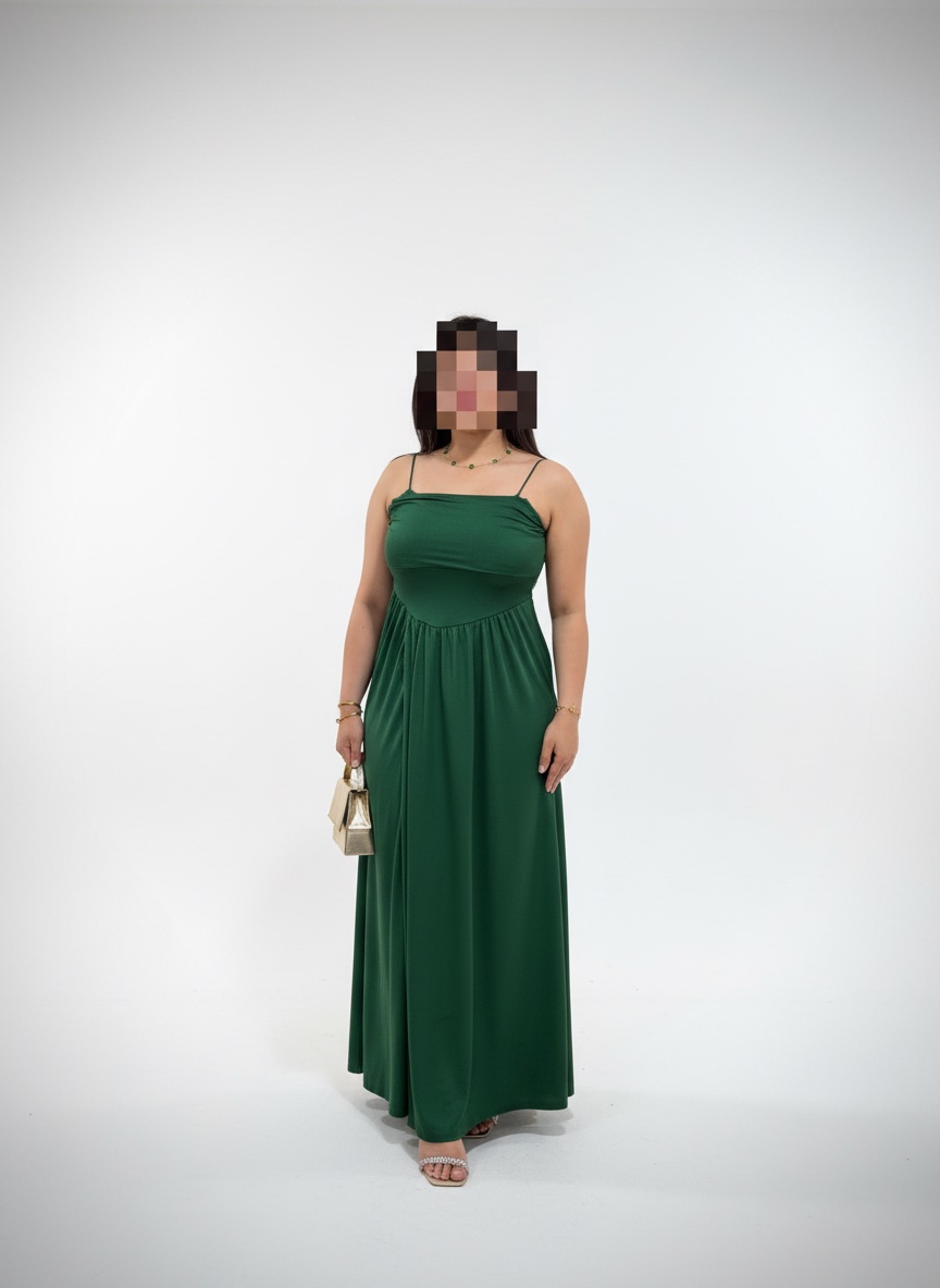 Robe soiree vert