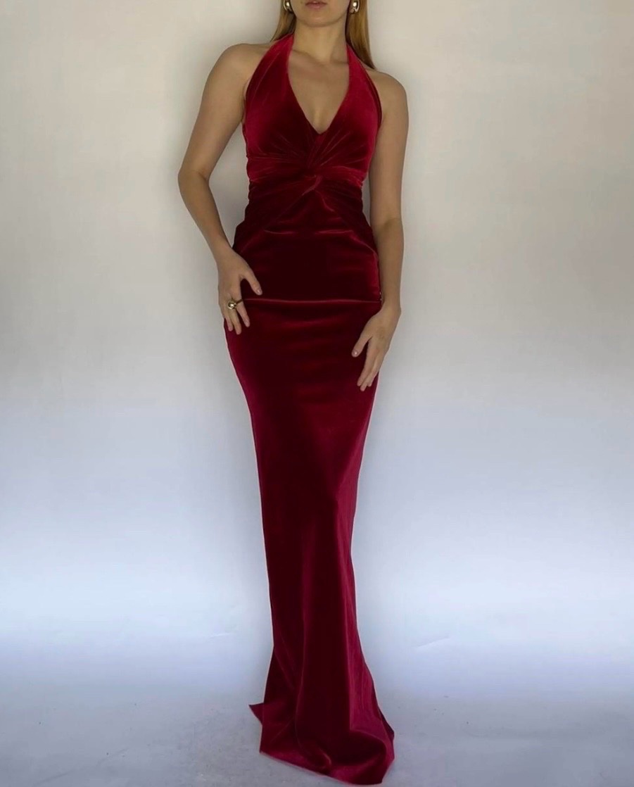 Robe rouge femme 