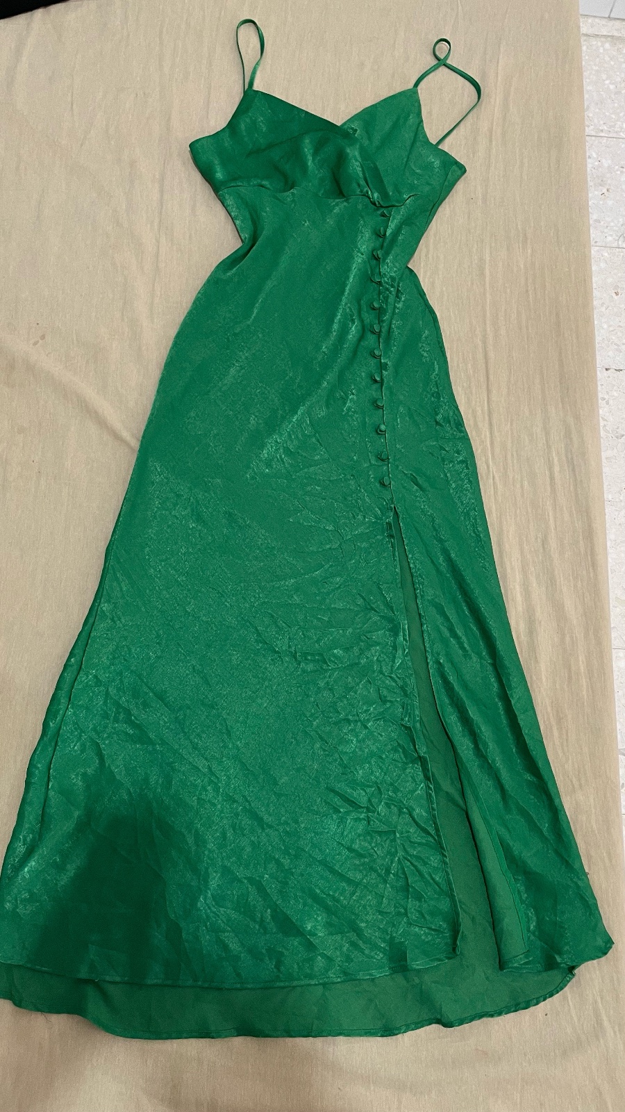 Robe zara vert 