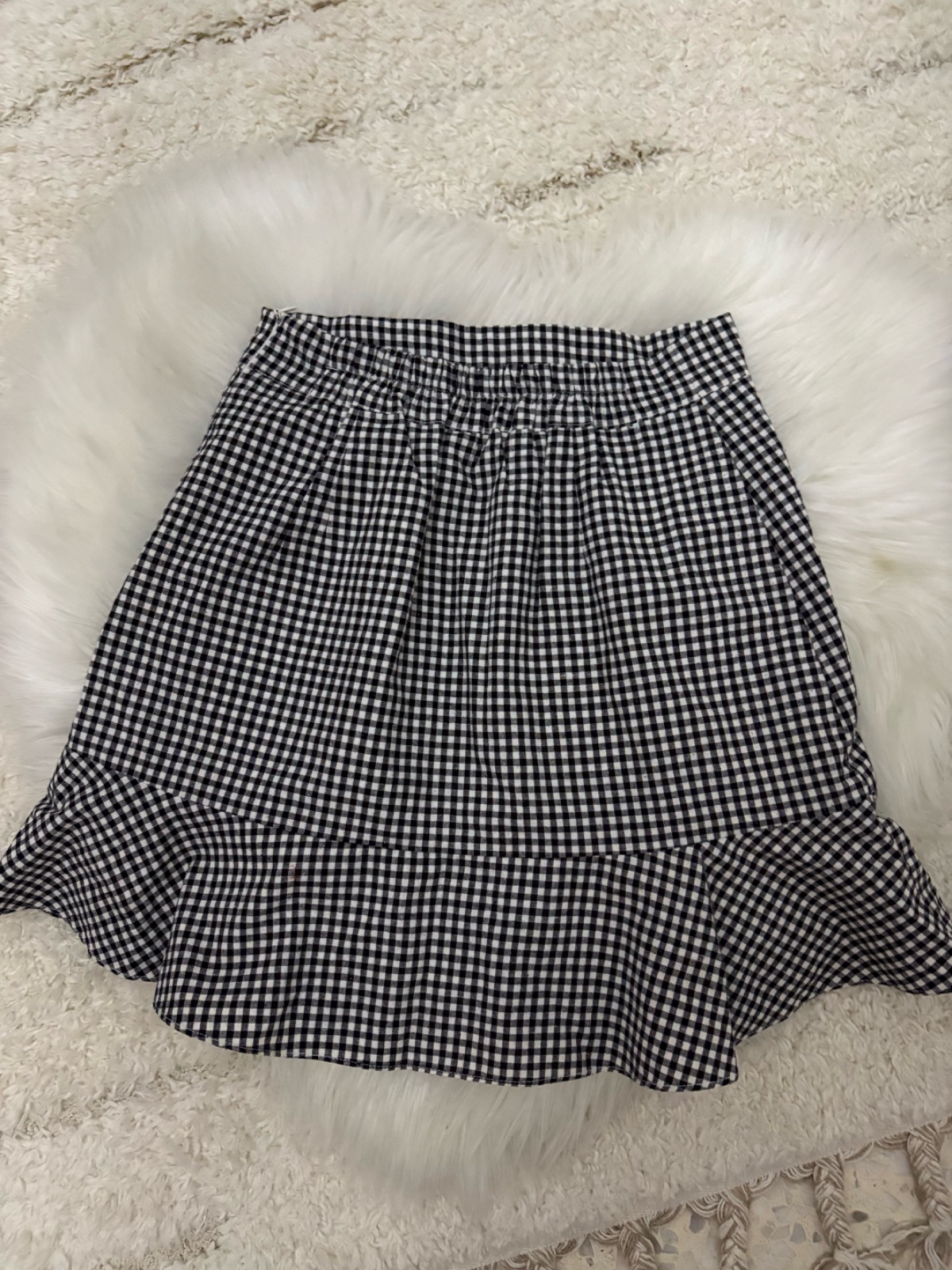 Jupe à carreaux noir et blanc chic 🤍🖤