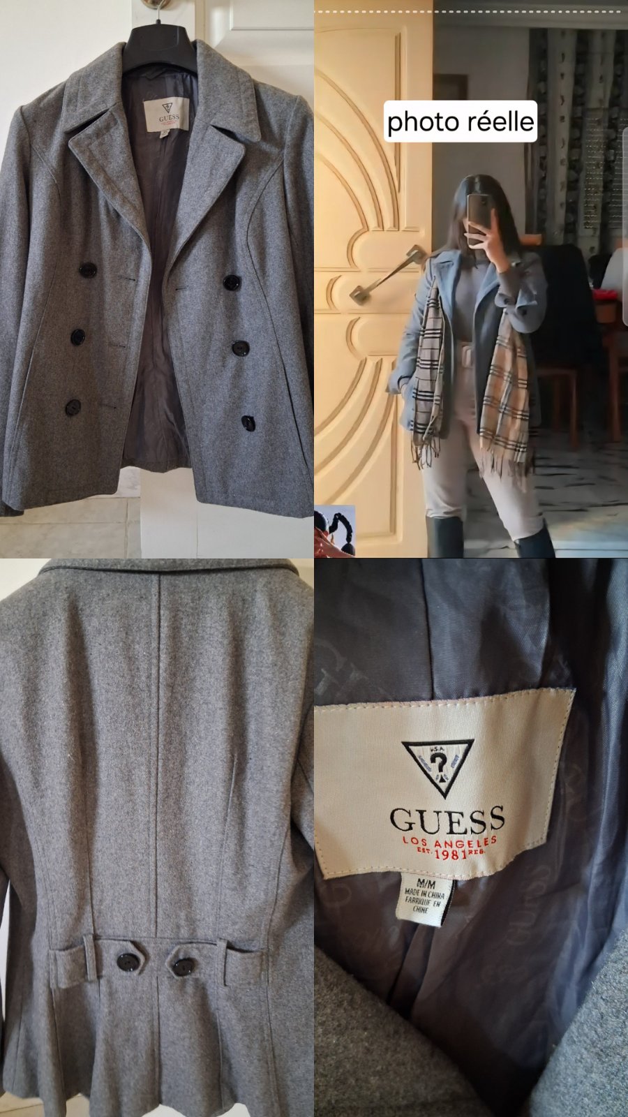 Blazer femme gris foncé (guess)
