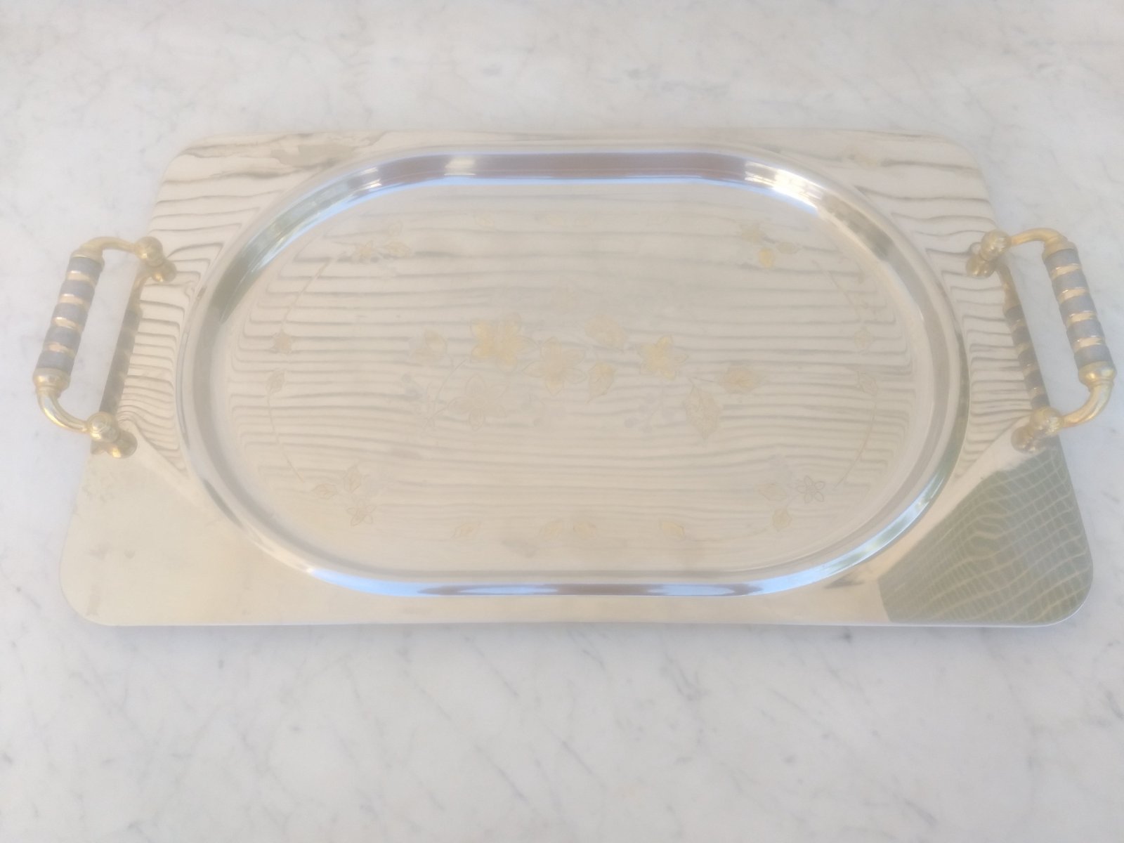 3 plateaux inox 18/10 made in Italie 