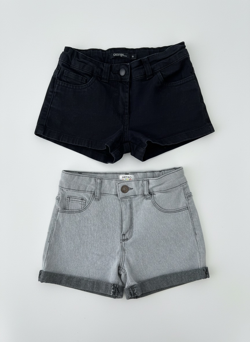 Lot 2 shorts fille 🌸 Koton kids et George 