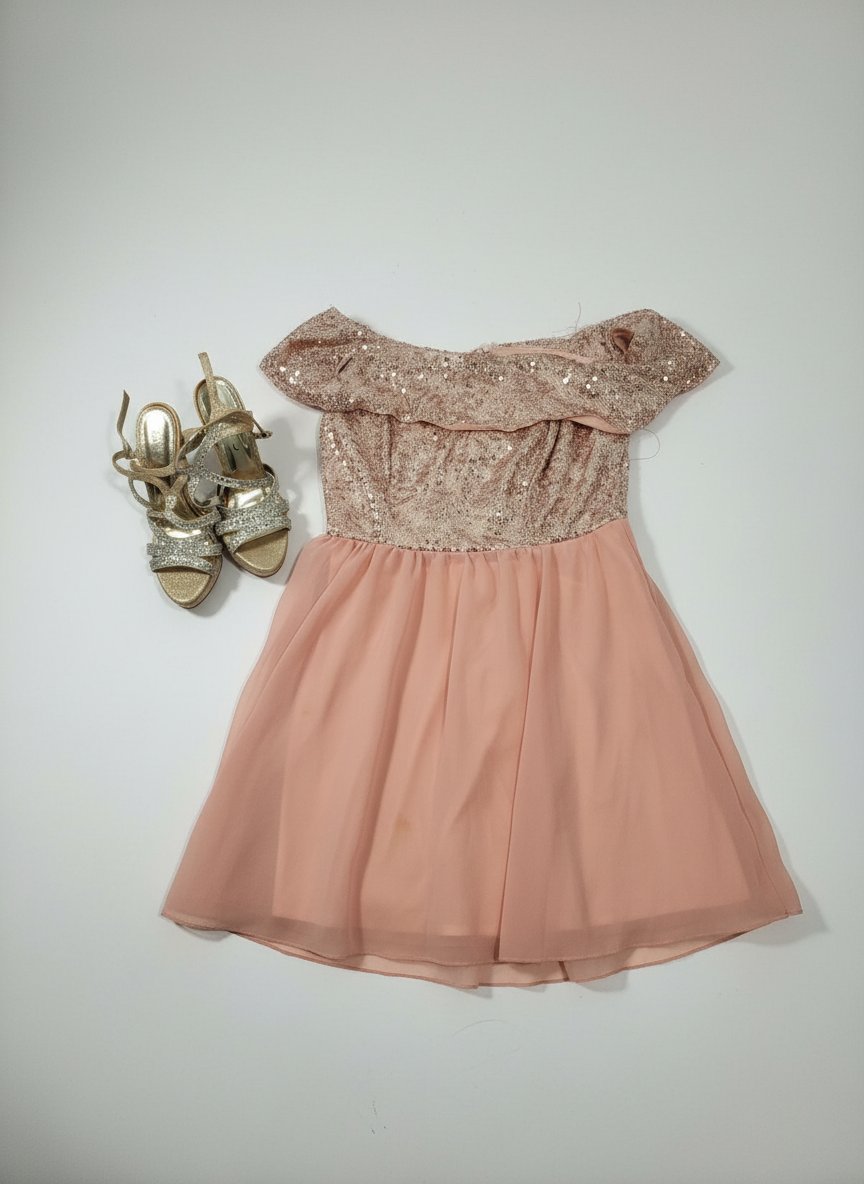 Robe soirée avec chaussure 