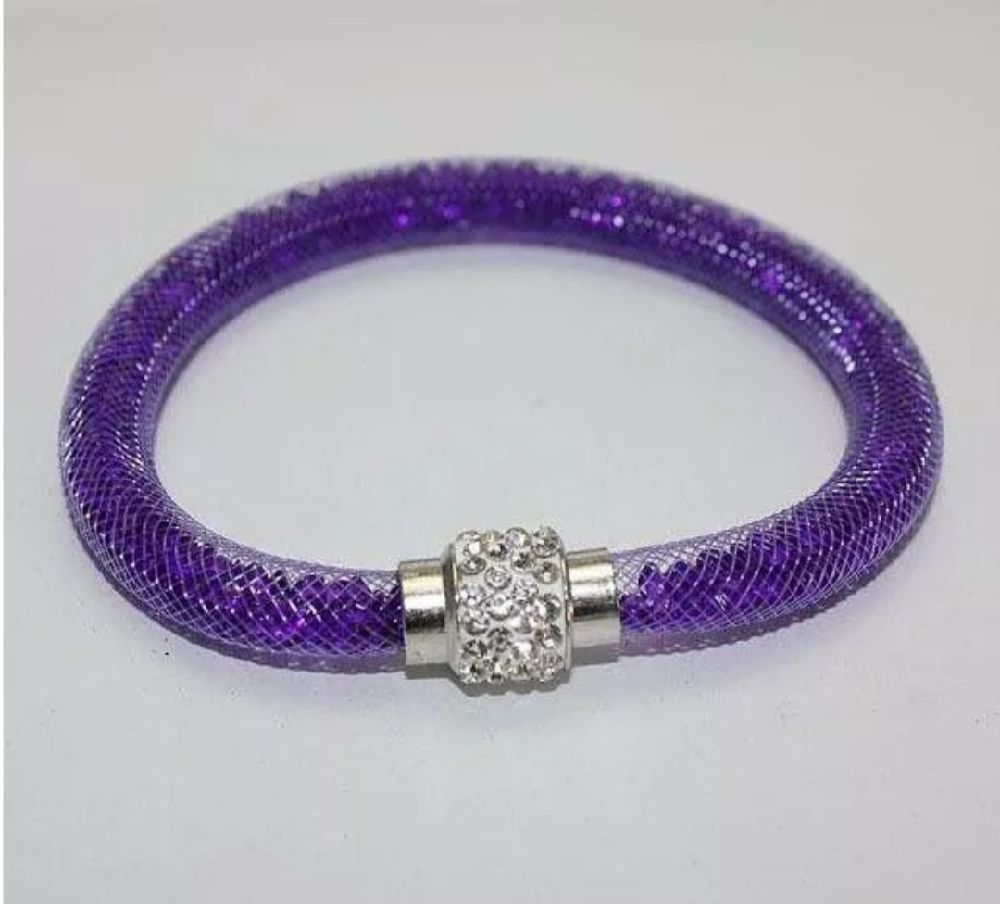 bracelet crystal mauve